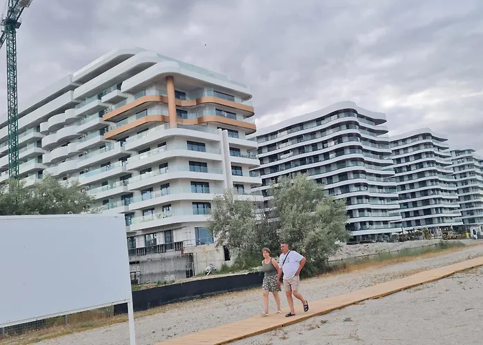 Sole By Axxis Nova - Luxury 70mp Cu Terasa Si La Mare, Acces Direct Pe Plaja Axxis Bluflag - Nord - Parcare Gratuita Apartamento Mamaia